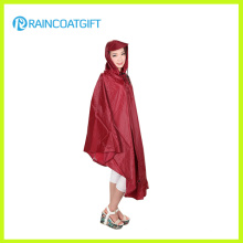 Wasserdichter Polyester-kampierender wandernder Regen-Poncho Rpy-032